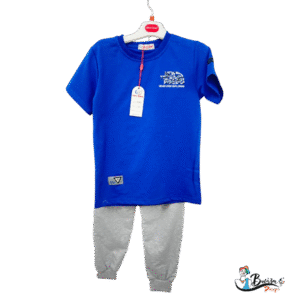 Blue T-shirt and Pants Set (MKD Brand)