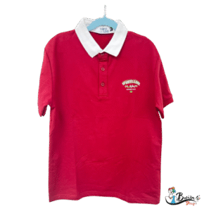 Red Polo Shirt with Shorts (Prada Style)