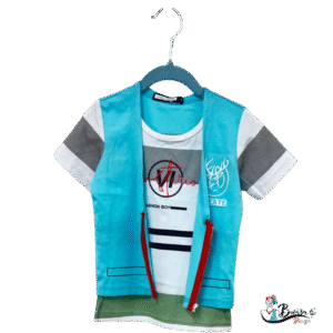 Colorful Boys’ Sport Set (Vest + Shirt)